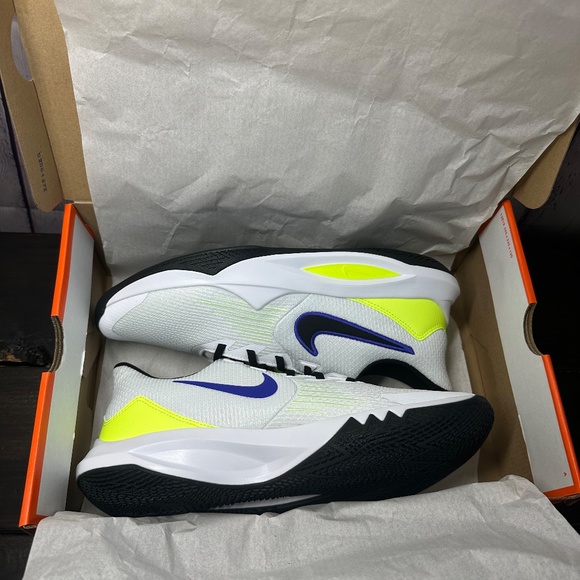 Nike Precision V \'White Barely Volt\' 2021 Men\'s Basketball Shoes Size 10.5 Multi main image 7